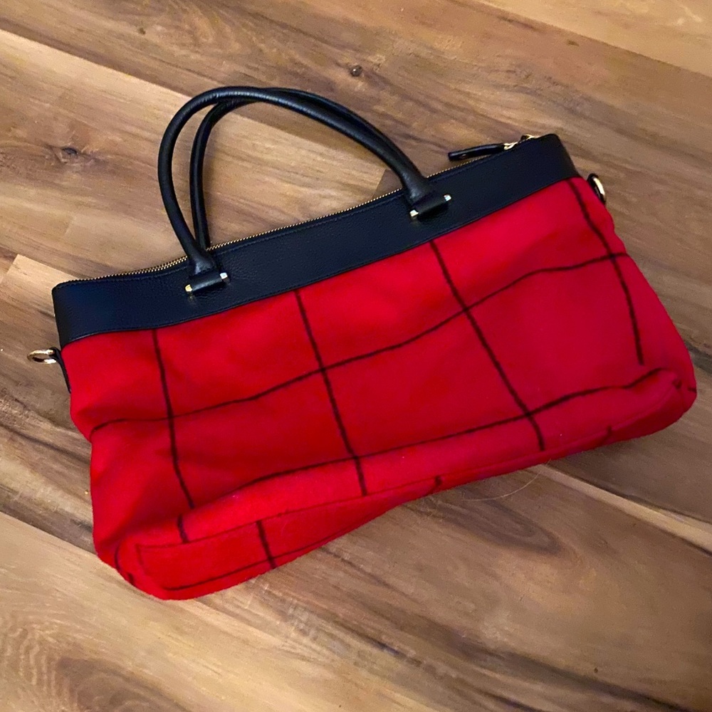 Talbots Striped Purse with Leather Upper